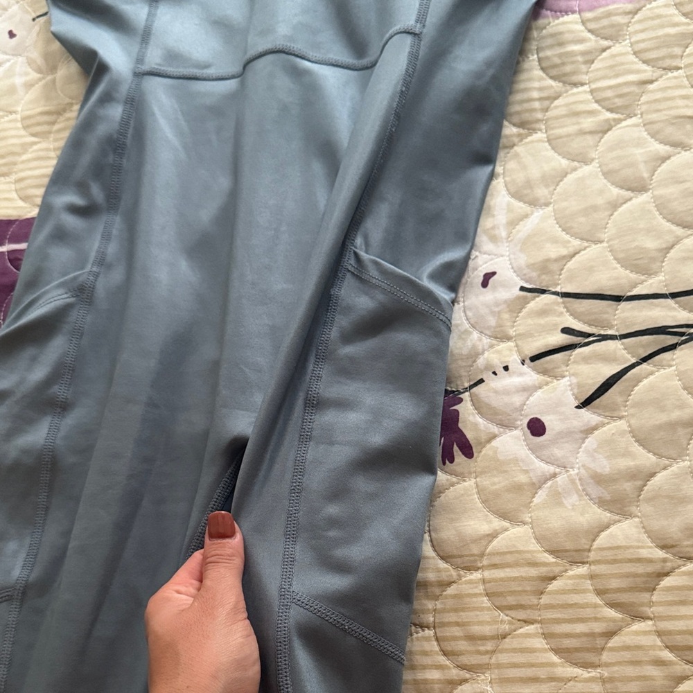Fabletics Sleek Silver Athletic Jumpsuit - image 3
